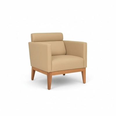 Beige club armchair Relax 1-seater designer armchair living room chair
