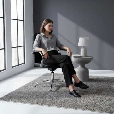 Chair Leather Upholstery Swivel Computer Chairs Furniture Office Chair Executive Chair