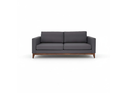 Gray two-seater designer 2-seater couch living room fabric upholstered sofa