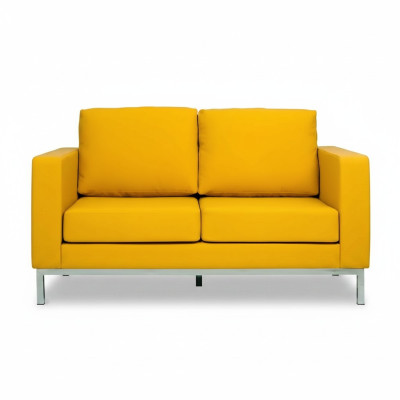 Faux leather couch living landscape 2-seater design modern sofa sofas couch new