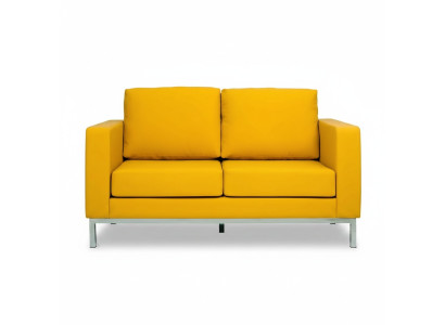 Faux leather couch living landscape 2-seater design modern sofa sofas couch new