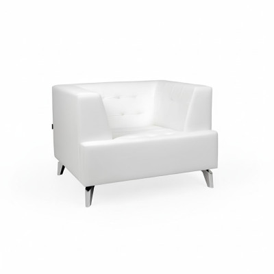 White armchair TV recliner lounge single-seater living room club recliner