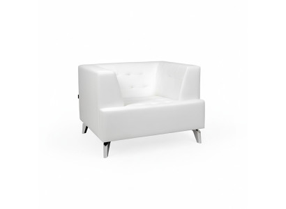 White armchair TV recliner lounge single-seater living room club recliner