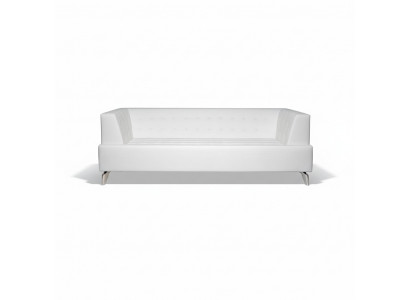 White two-seater luxury sofa modern 2-seater club sofa lounge couch new