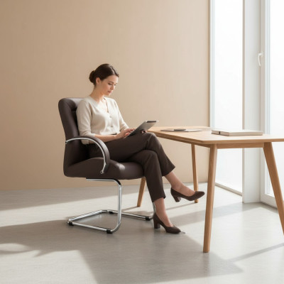 Modern executive chair, leather chair, brown office chair, computer chairs, new