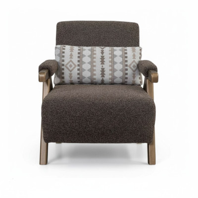 Brown armchair designer single-seater living room 1-seater luxury chair new