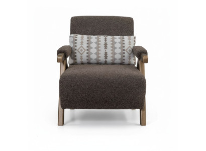 Brown armchair designer single-seater living room 1-seater luxury chair new