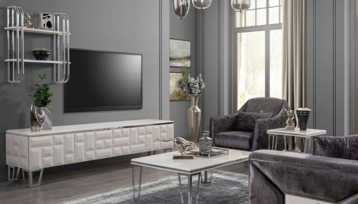 Living room wall unit TV wall wood modern style shelf living room furniture cabinet RTV TV stand