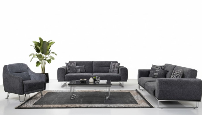 Sofa set 3+3+1 seater living room complete sofa set modern set coffee table