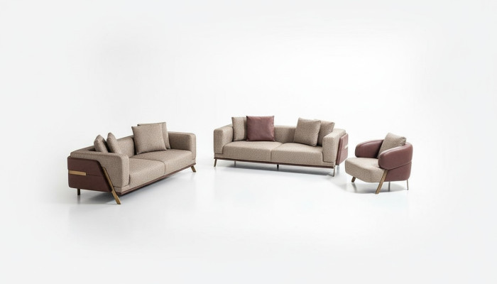 Luxury sofa set sofa set sofas 4 3 1 seater fabric modern side table