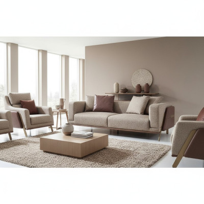 Luxury Sofa 4-Seater Sofas Modern Upholstered Sofas Textile Designer Couch New