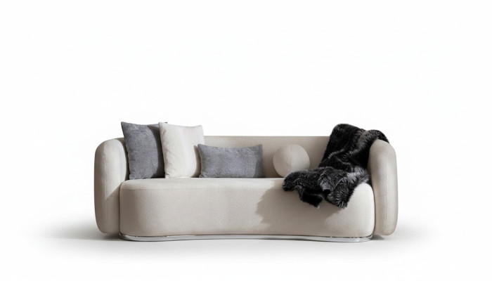 Living room sofa 3-seater designer couch upholstery sofas fabric textile