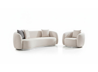 Modern set of sofa furniture 3 1 seater living room complete sofa set ottoman