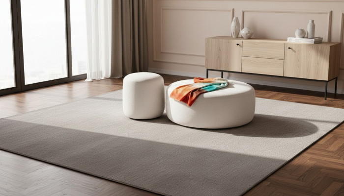 Luxury Upholstered Stool Round Stool Seating Furniture Designer Stylish Furniture