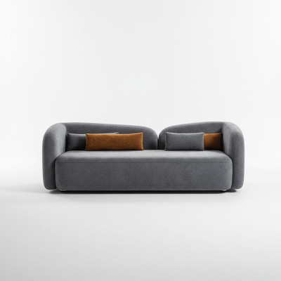 Living room sofa 3-seater designer couch upholstered sofas fabric textile new