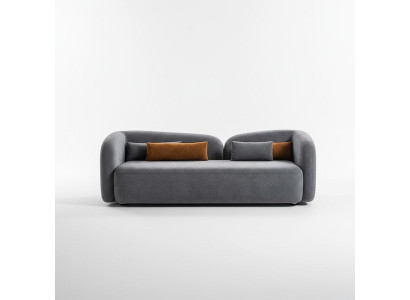 Living room sofa 3-seater designer couch upholstered sofas fabric textile new