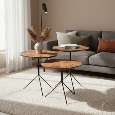 Coffee table 3x Design Living Room Table Modern Furniture Luxury Tables 3-piece Set
