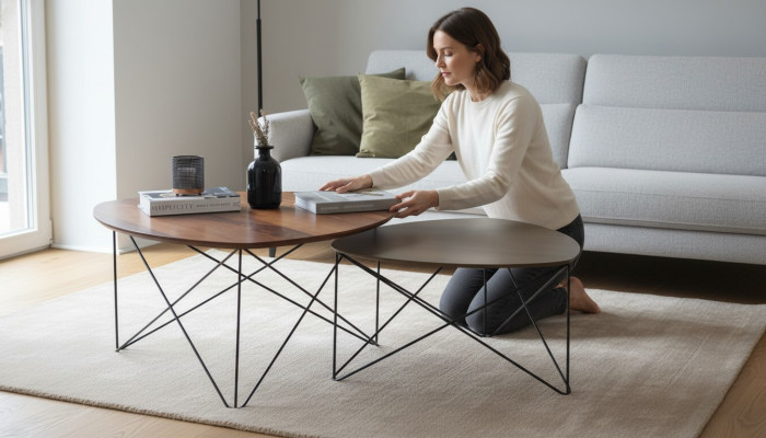 Coffee table, living room table, luxury coffee tables, 2x side table, table new