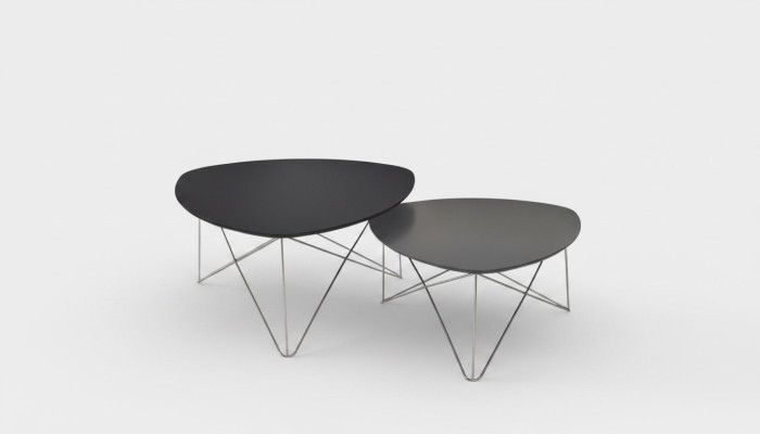 Coffee table black luxury living room coffee tables 2x side table table new