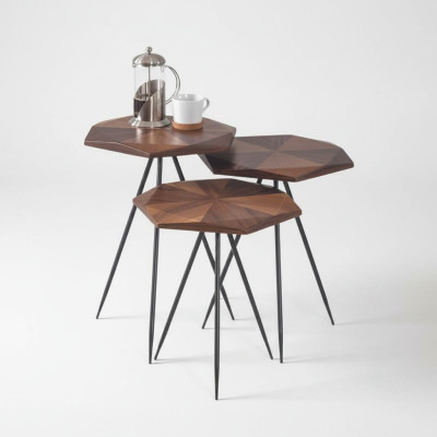Set of 3x Coffee Tables Side Table Designer Living Room Table Tables