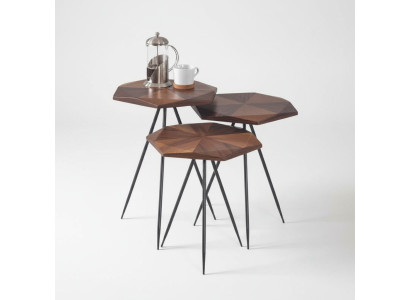 Set of 3x Coffee Tables Side Table Designer Living Room Table Tables