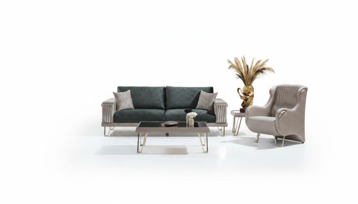 Living room complete seating suite three-seater couch single-seater 2-piece set