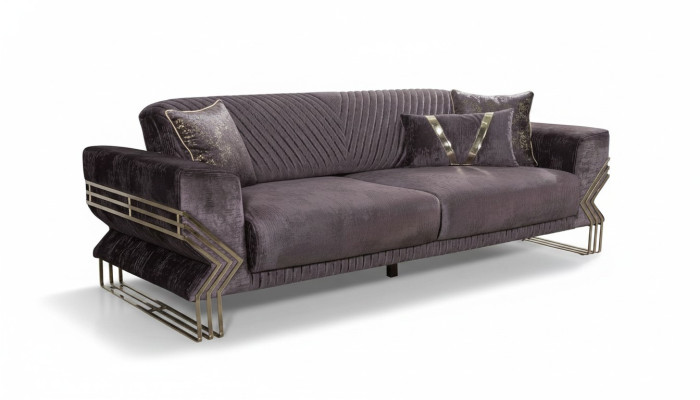 Elegant three-seater modern living room luxury sofa upholstery 3-seater