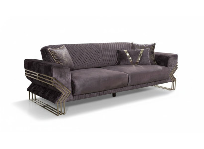 Elegant three-seater modern living room luxury sofa upholstery 3-seater