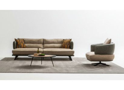 Luxury sofa set, 3-seater sofa armchair, fabric, modern, multicolored, modern set, new