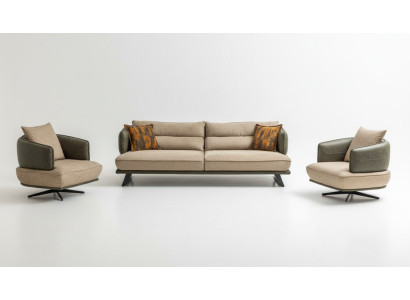 Living Room Modern Sofa Set Designer Couch Suite Upholstery 3-Seater 2x Armchair