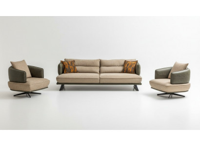 Living Room Modern Sofa Set Designer Couch Suite Upholstery 3-Seater 2x Armchair