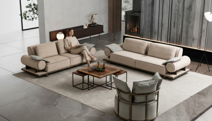 Luxury Sofa Set Sofa Suite Sofas 4 3 1 Seater Fabric 3-piece Couch Set