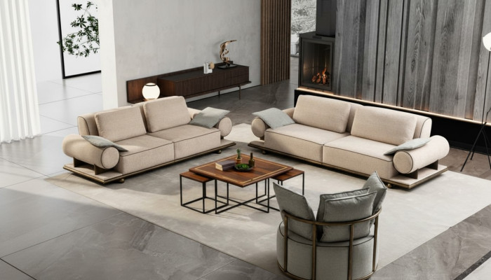 Luxury Sofa Set Sofa Suite Sofas 4 3 1 Seater Fabric 3-piece Couch Set