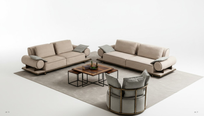 Luxury Sofa Set Sofa Suite Sofas 4 3 1 Seater Fabric 3-piece Couch Set
