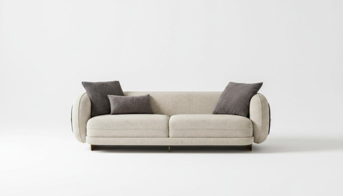 Living room textile sofa 3-seater luxury furniture seating design couch lounge new