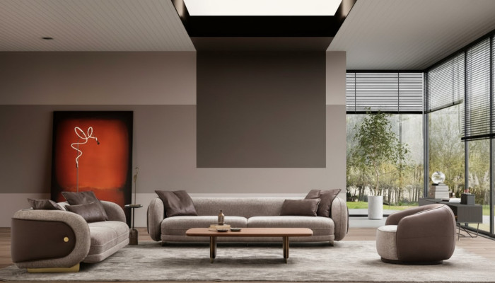 Luxury Sofa Set Brown Sofa Set Sofas 4 3 1 Seater 3-piece Set Upholstery