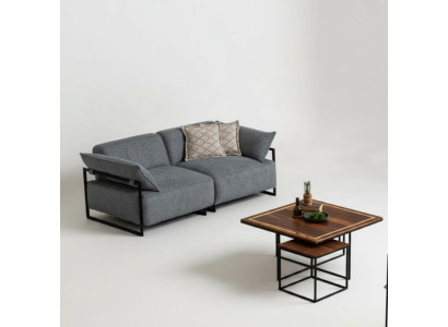 Living room textile sofa 3-seater luxury furniture seating design couch lounge new