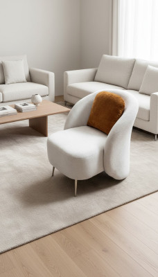 Armchair White Design Couch Sofa Seat Luxury New Relax Lounge Club Upholstered Furniture
