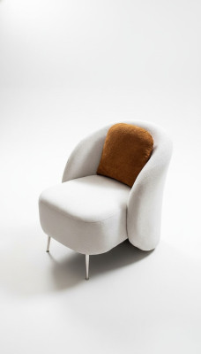 Armchair White Design Couch Sofa Seat Luxury New Relax Lounge Club Upholstered Furniture