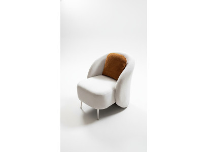 Armchair White Design Couch Sofa Seat Luxury New Relax Lounge Club Upholstered Furniture