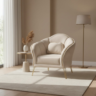 Modern Chesterfield Design Beige Sofa 2x Armchairs Upholstered Couch Couches New