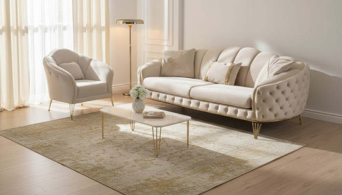 Sofa set 3 3 1-seater modern complete set upholstery suite couch set