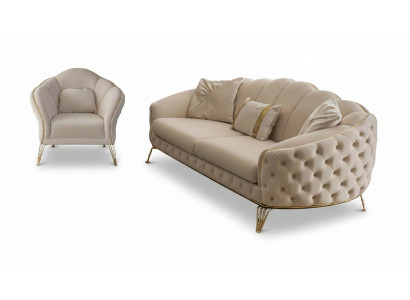 Sofa set 3 3 1-seater modern complete set upholstery suite couch set