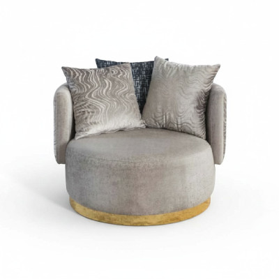 Modern Design 2x Armchairs Luxury Single Reclining Textile Furniture Single New