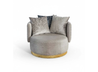 Modern Design 2x Armchairs Luxury Single Reclining Textile Furniture Single New