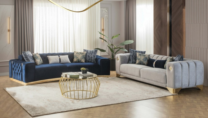 Sofa set 4 3 seater design couch upholstered sofas modern group set new