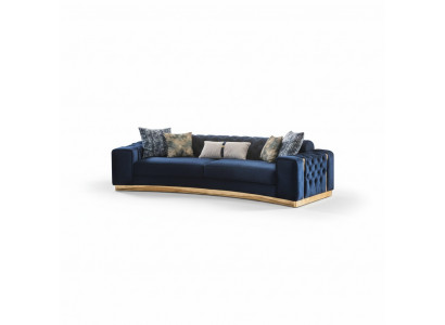 Luxurious 2x Chesterfield Sofas Noble Furniture Designer Upholstery 4-Seater