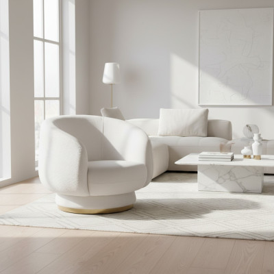 Design Luxury Armchair Chair Sofa 1-Seater TV Lounge Chaise Sofa Textile