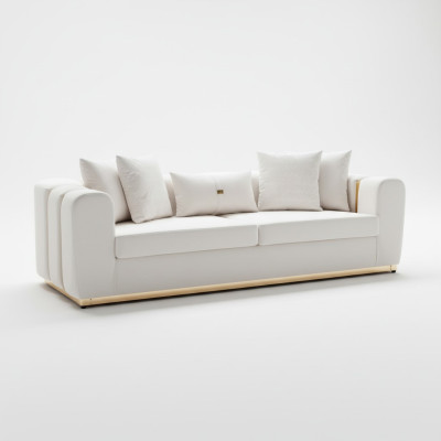 Exclusive 4-seater designer upholstered sofas luxurious living room furniture