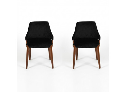 Dining room 2x chairs modern wood furniture chairs luxury design furnishing new